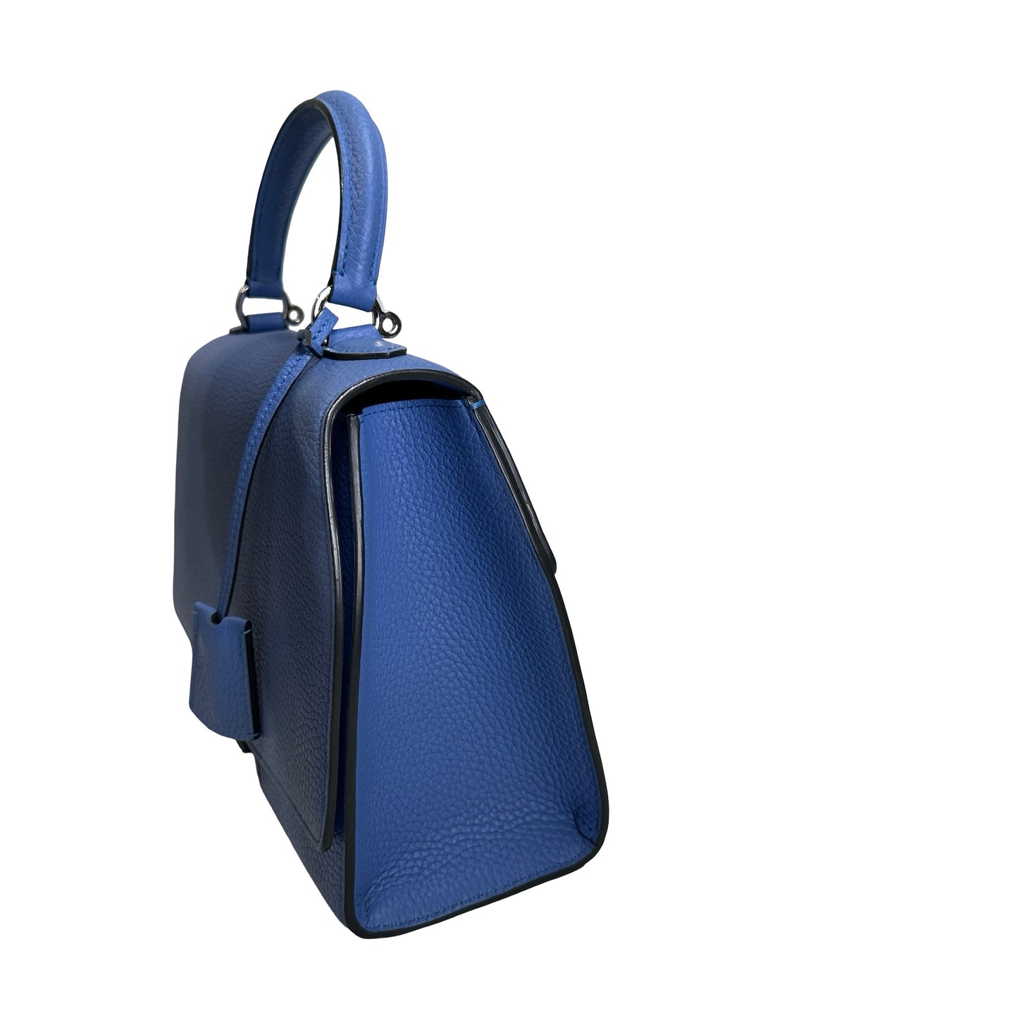 Used MOYNAT Taurillon Rejane Handbag Blue