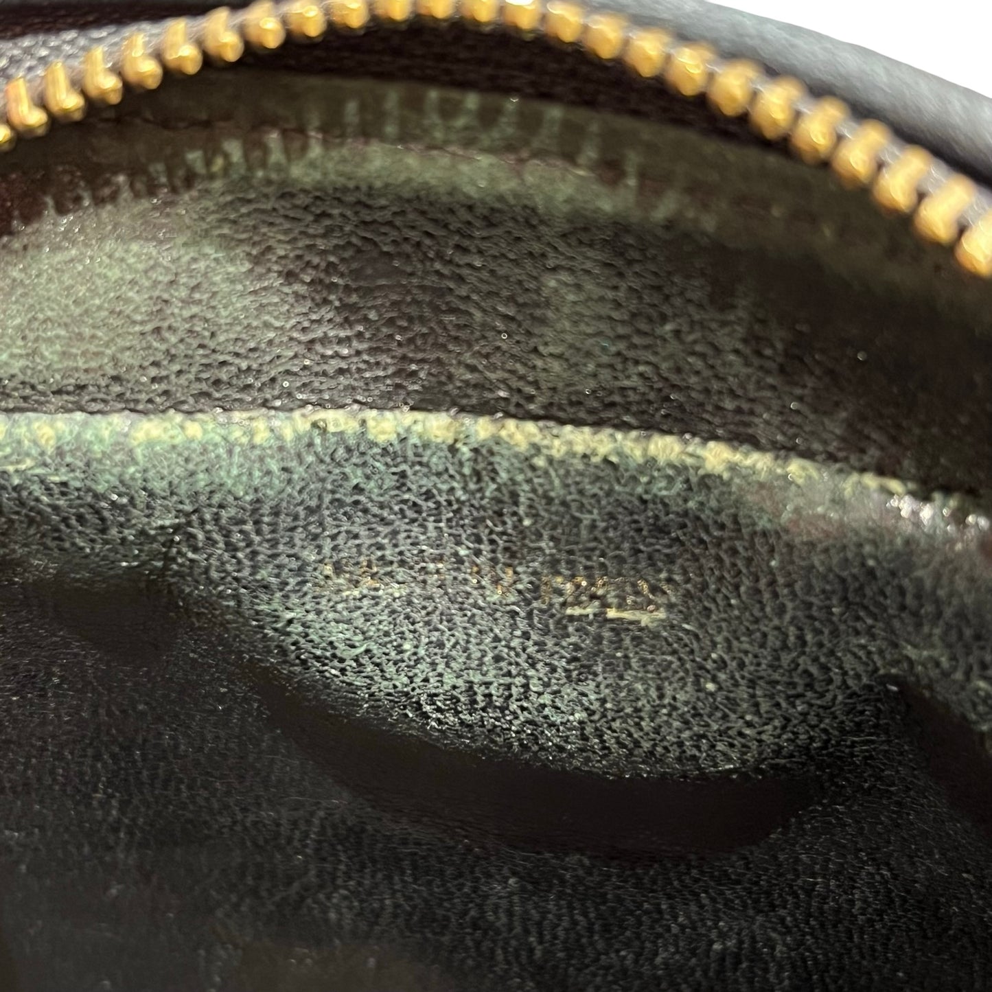 Used CHANEL Lambskin Leather Vintage Chain Bag Chain Shoulder Bag Black