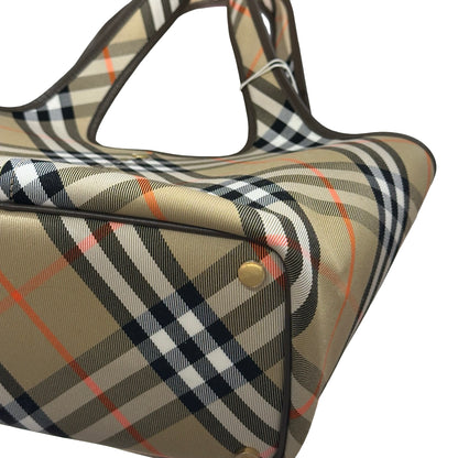 Used BURBERRY Tote Bag Beige GHW