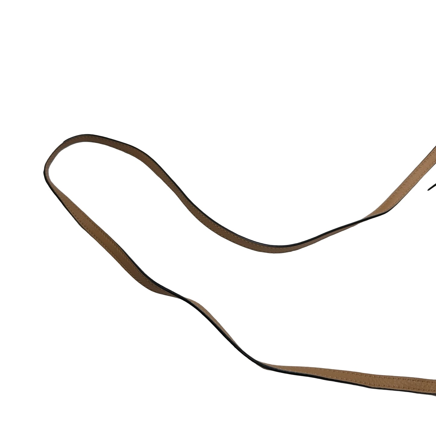 Used LOEWE Calfskin Leather MINI PUZZLE Cross Body Bag Beige Brown