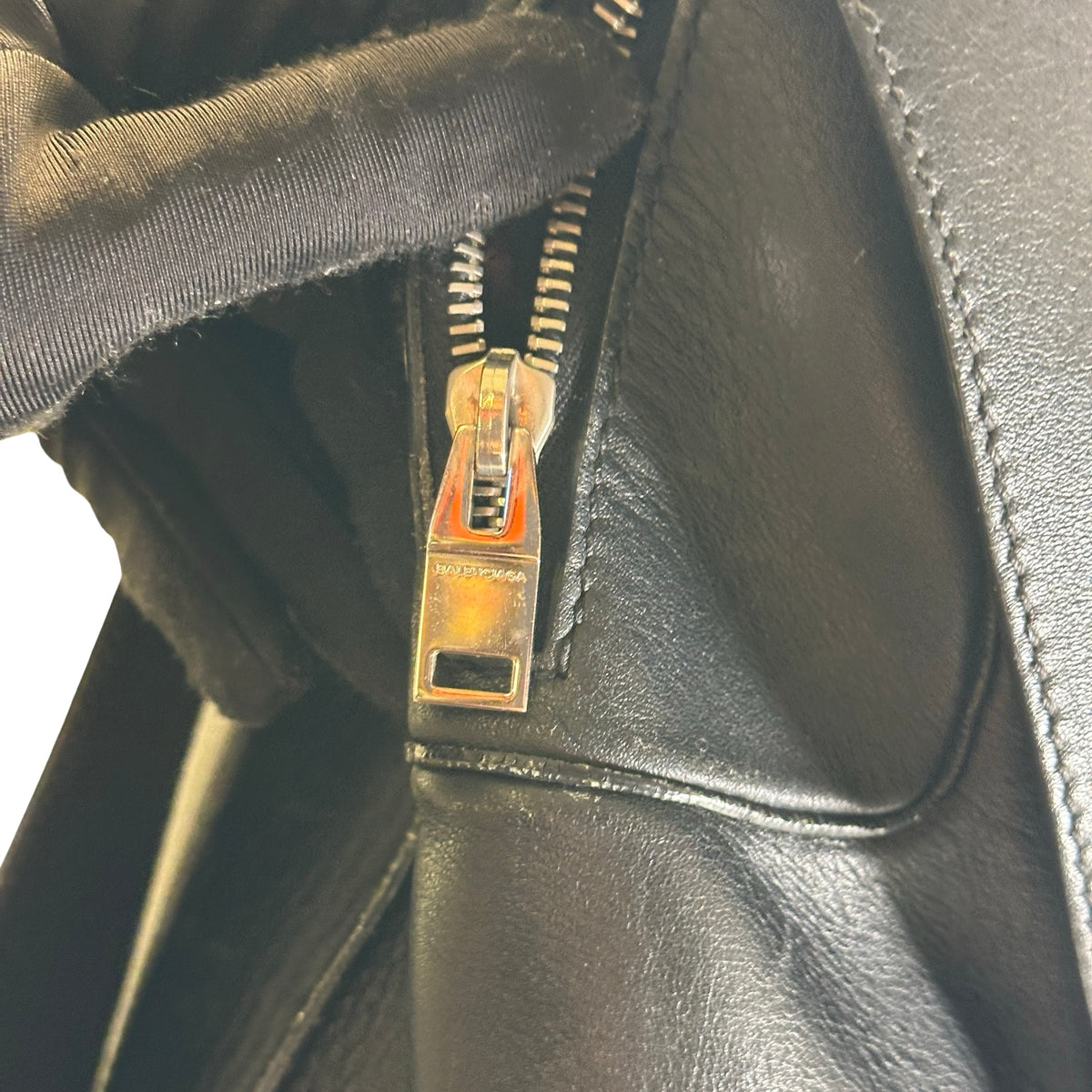Used BALENCIAGA Leather Backpack Black