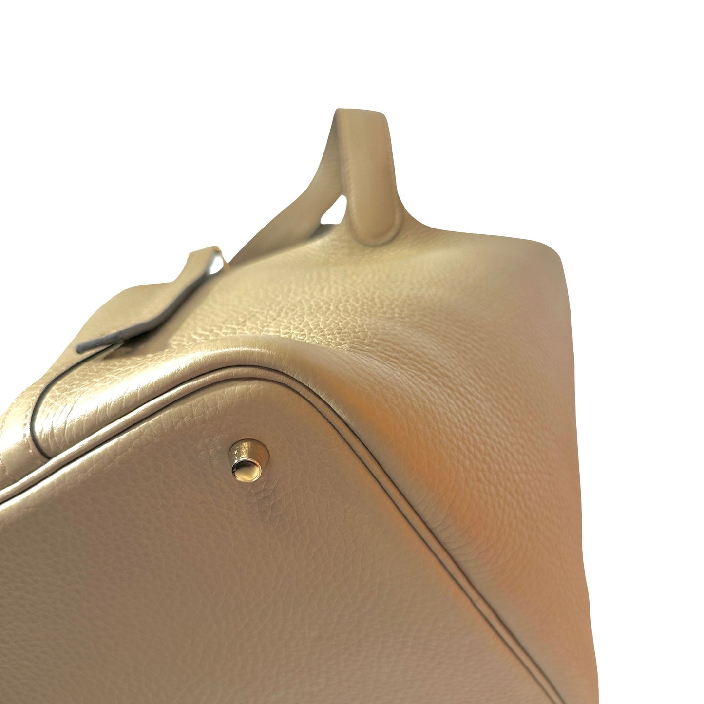 Used HERMÈS TC Picotin 22 Handbag Beige GHW