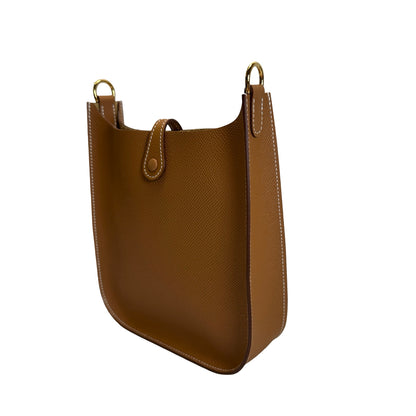 Brand New HERMES Clemence Evelyne Crossbody Bag Gold