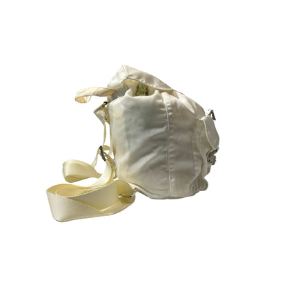 Used PRADA Nylon Backpack PHW White