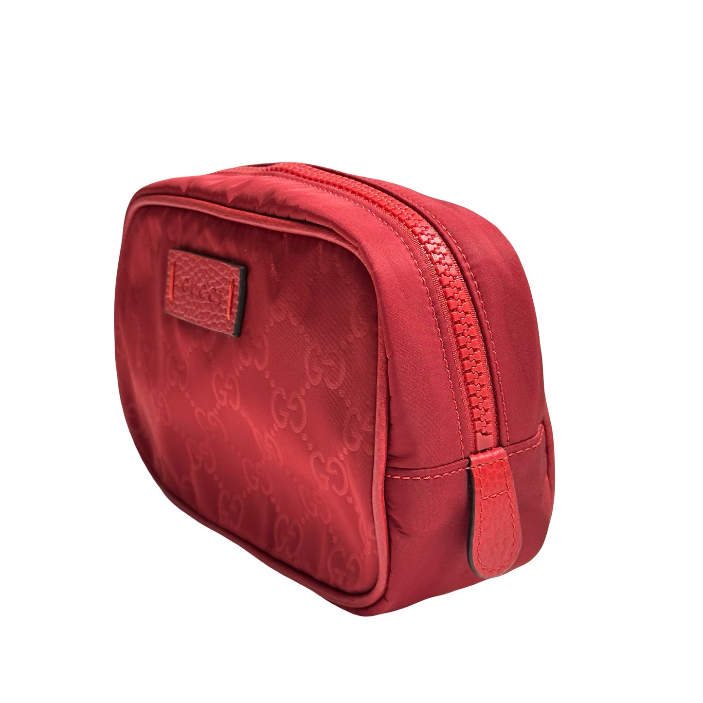 GUCCI GG POUCH RED NYLON [20004205]