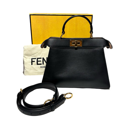 Calfskin Peekaboo Two Way Shoulder Bag [101830]