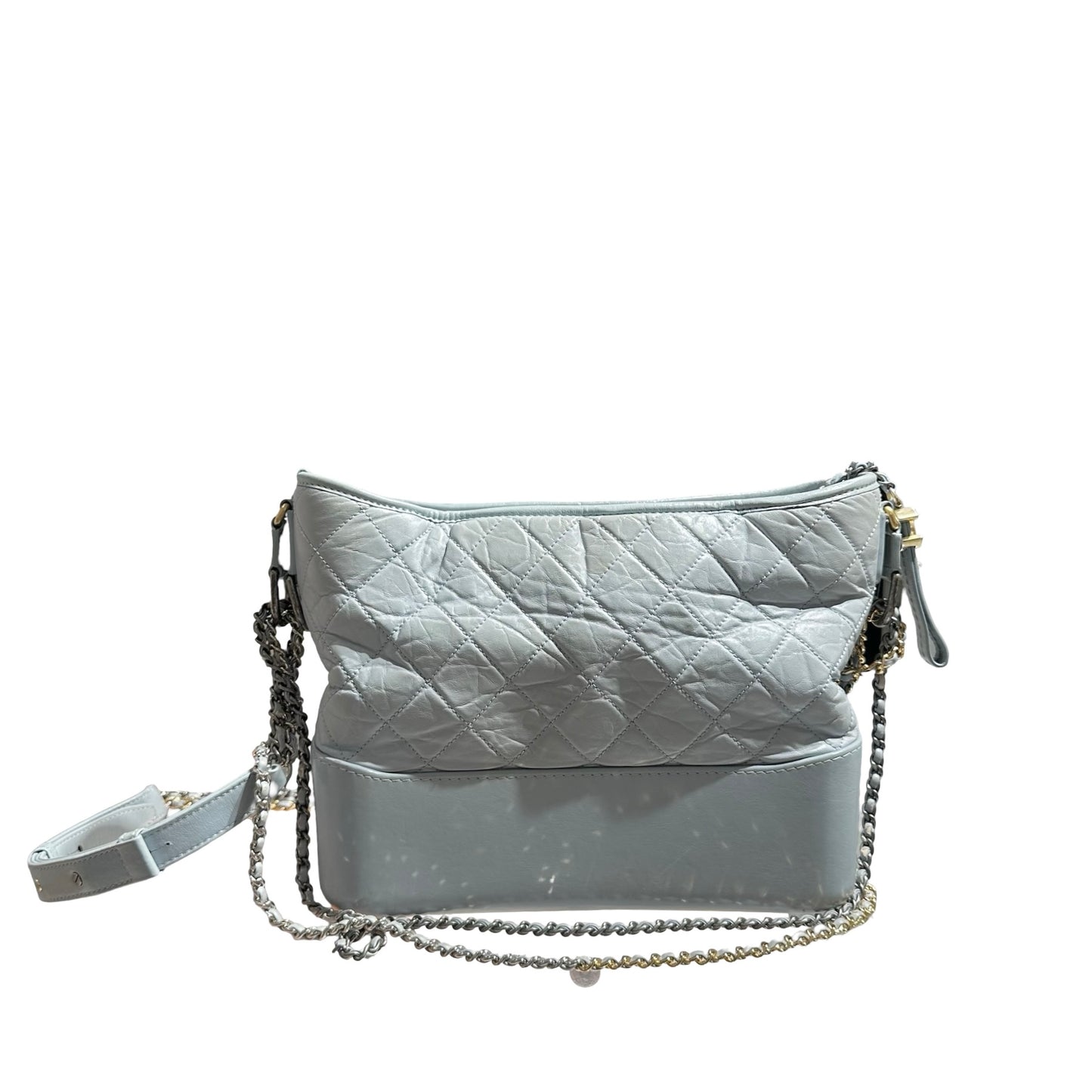 CHANEL GABRIELLE LIGHT BLUE LAMBSKIN  [3000604]