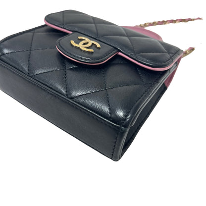 Matelasse Quilted Lambskin WOC Wallet on chain [101277]