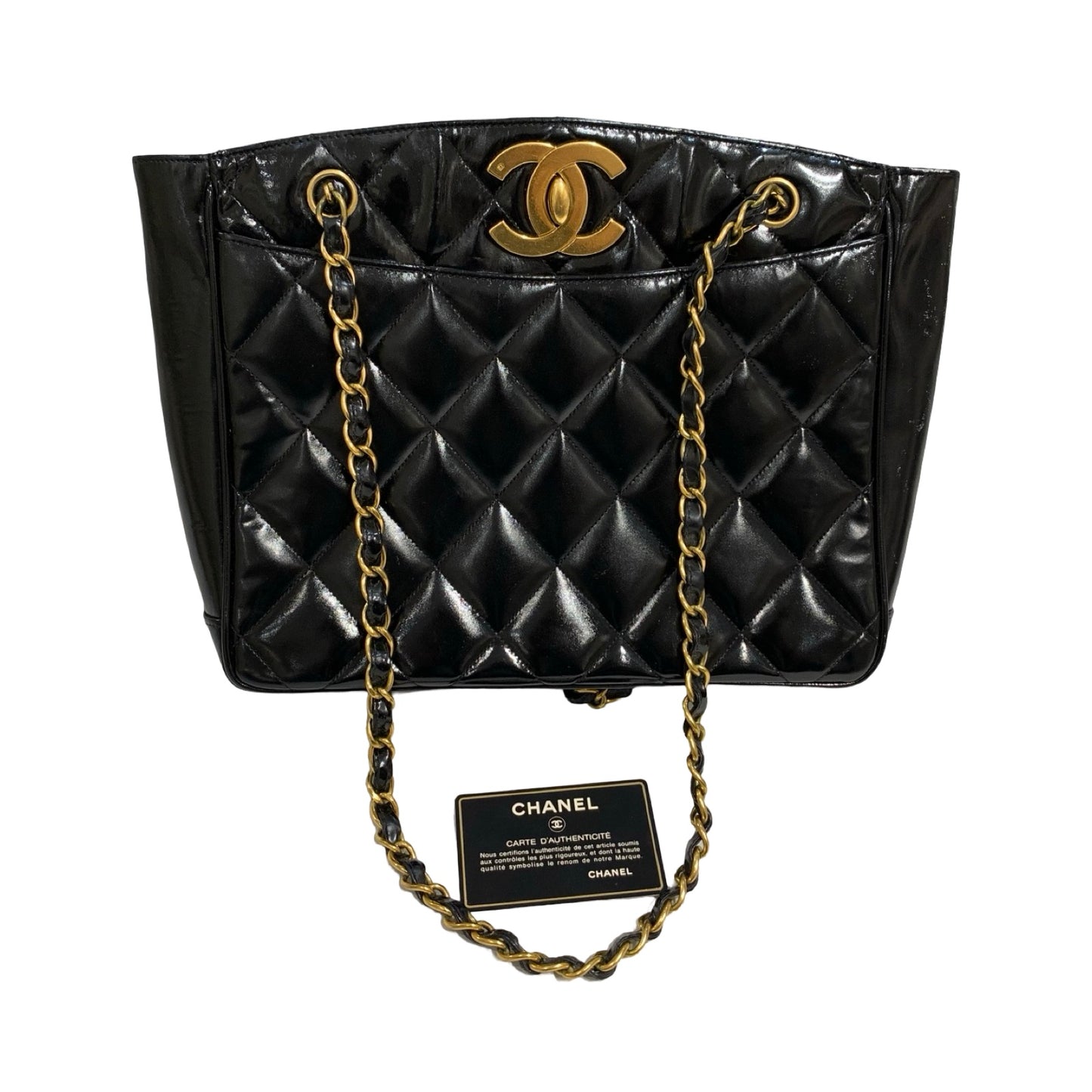 Matelasse Quilted Patent leather  Tote Bag [101280]