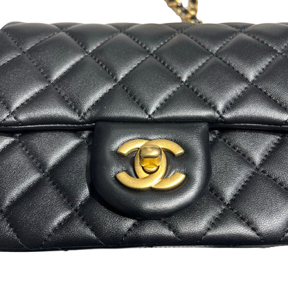 CHANEL MINI FLAP 17CM WITH GOLD BALL [3001177]