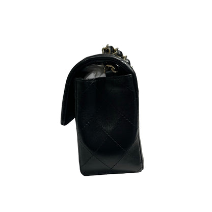 CHANEL MINI FLAP 20 CM BLACK LAMBSKIN GHW [3001063]