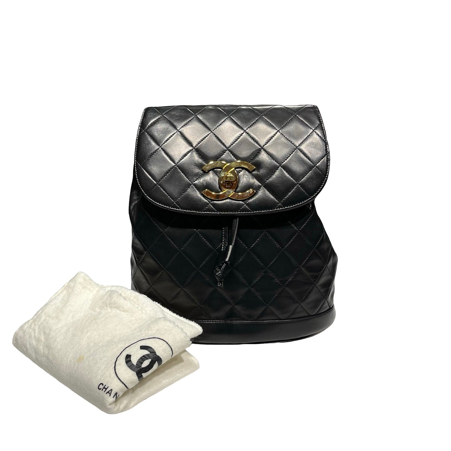 Used CHANEL Backpack Black