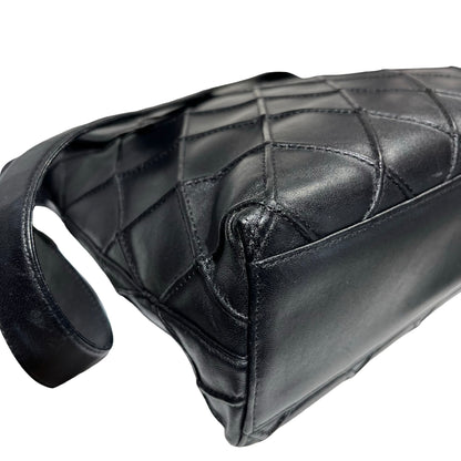 CHANEL QUILTED VINTAGE BLK SHOULDER BAG [3001101]