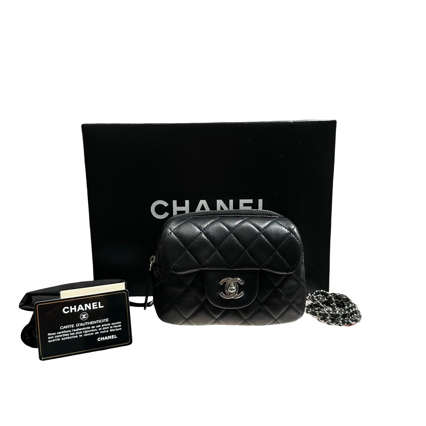 CHANEL MINI DOUBLE POUCH BAG [3000442]