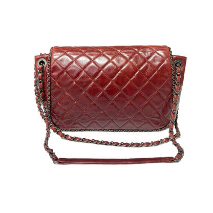 Matelasse Quilted Crumpled Calfskin  Chain Shoulder Bag [101220]