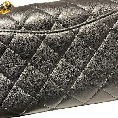 Used CHANEL Shoulder Bag Black GHW