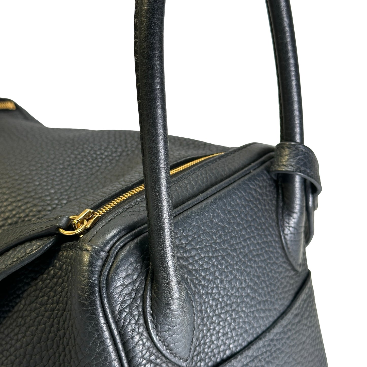 Used HERMES Tc Lindy 26 Shoulder Bag Black Ghw
