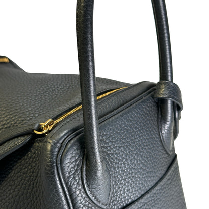 Used HERMES Tc Lindy 26 Shoulder Bag Black Ghw