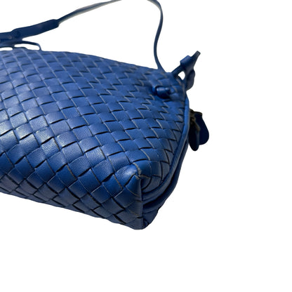Used Bottega Veneta Shoulder Bag Blue PHW