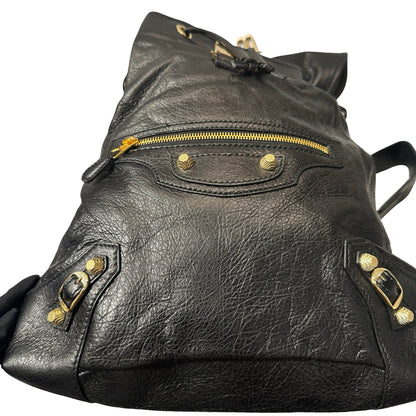 Used BALENCIAGA Backpack Black GHW