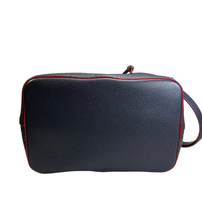 Used LOUIS VUITTON Monogram Empreinte NéoNoé Bucket Bag Navy Blue