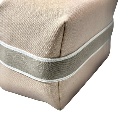 HERMES Canvas Bride-a-Brac GM Pouch Beige