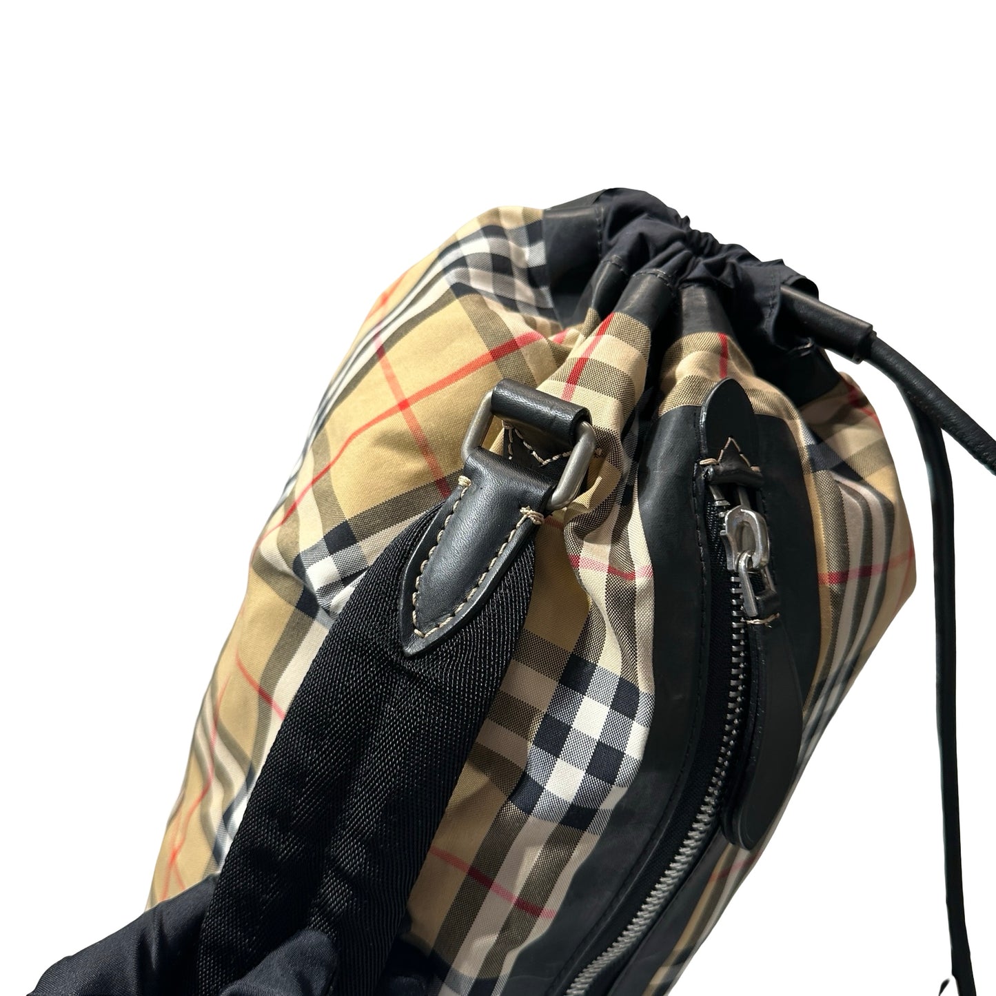 Used BURBERRY Backpack Rucksack Black Brown PHW