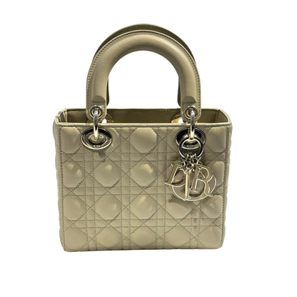 Used DIOR Lady Dior Handbag Beige