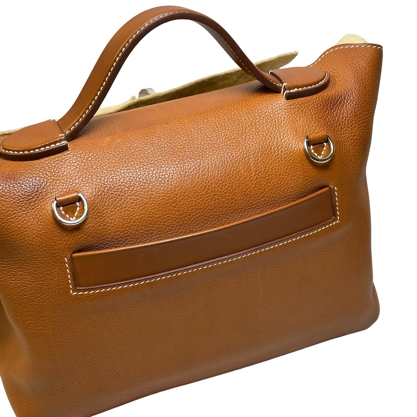 Used HERMES 馬鞍皮 24/24 29 Handbag Gold，GHW