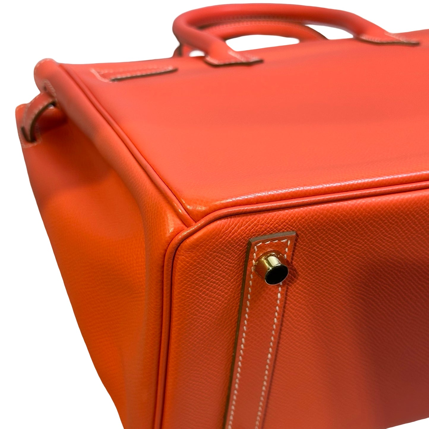 Used HERMES Epsom Birkin Handbag Orange
