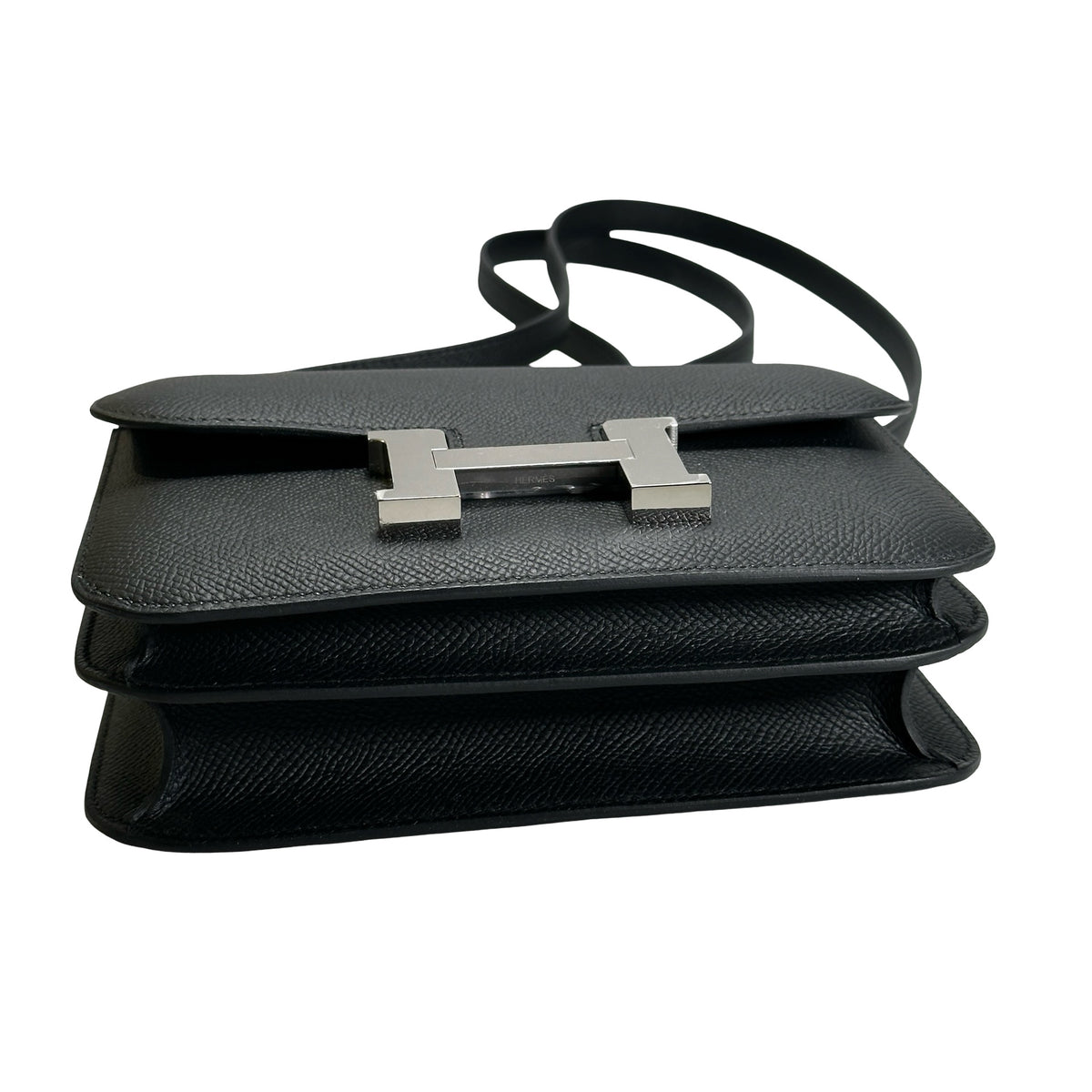 Brand New HERMES Epsom Constance Handbags Black PHW