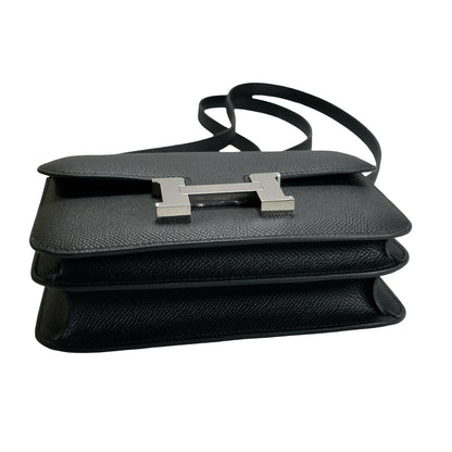 Brand New HERMES Epsom Constance Handbags Black PHW