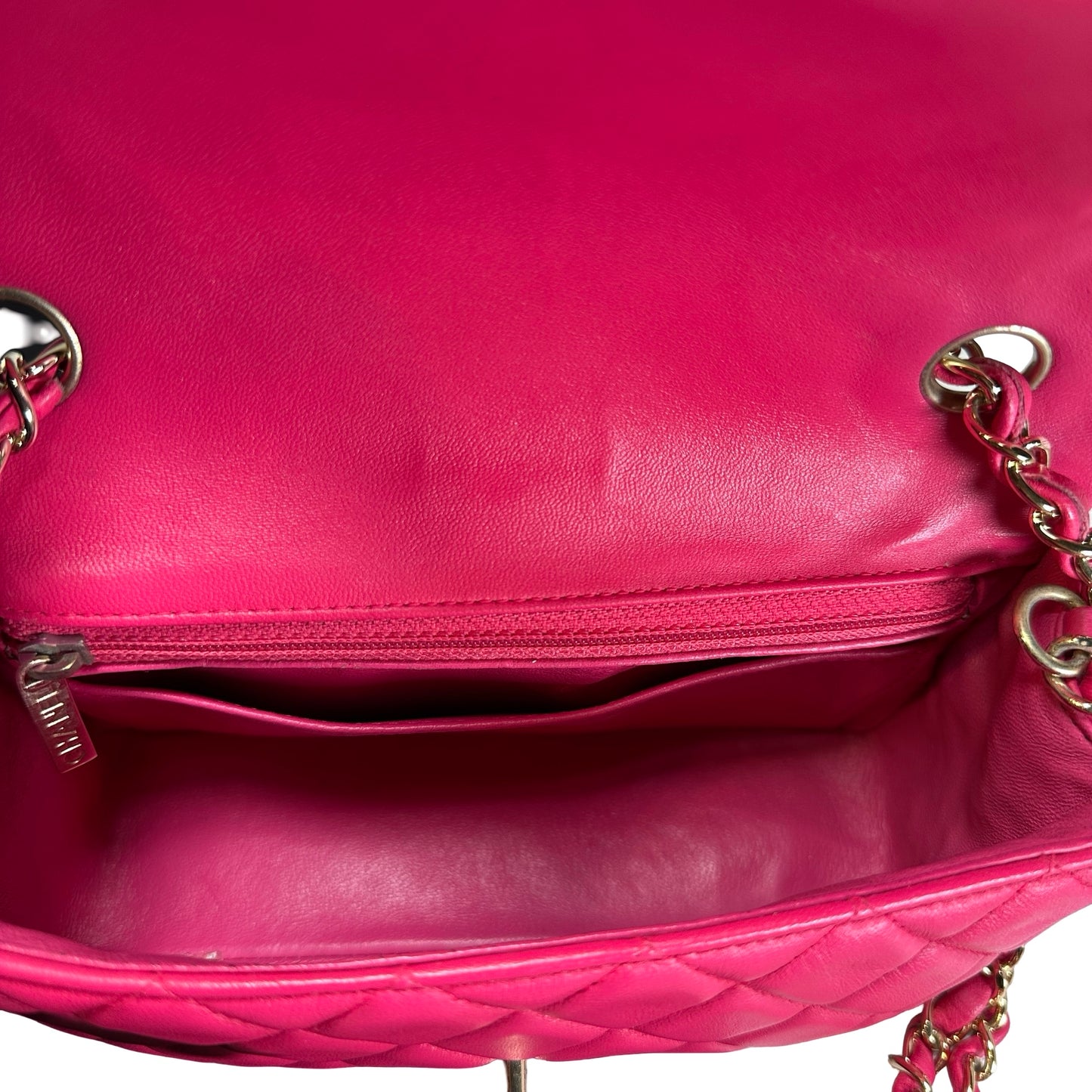 Used CHANEL Mini Classic Flap Two Way Shoulder Bag Pink GHW
