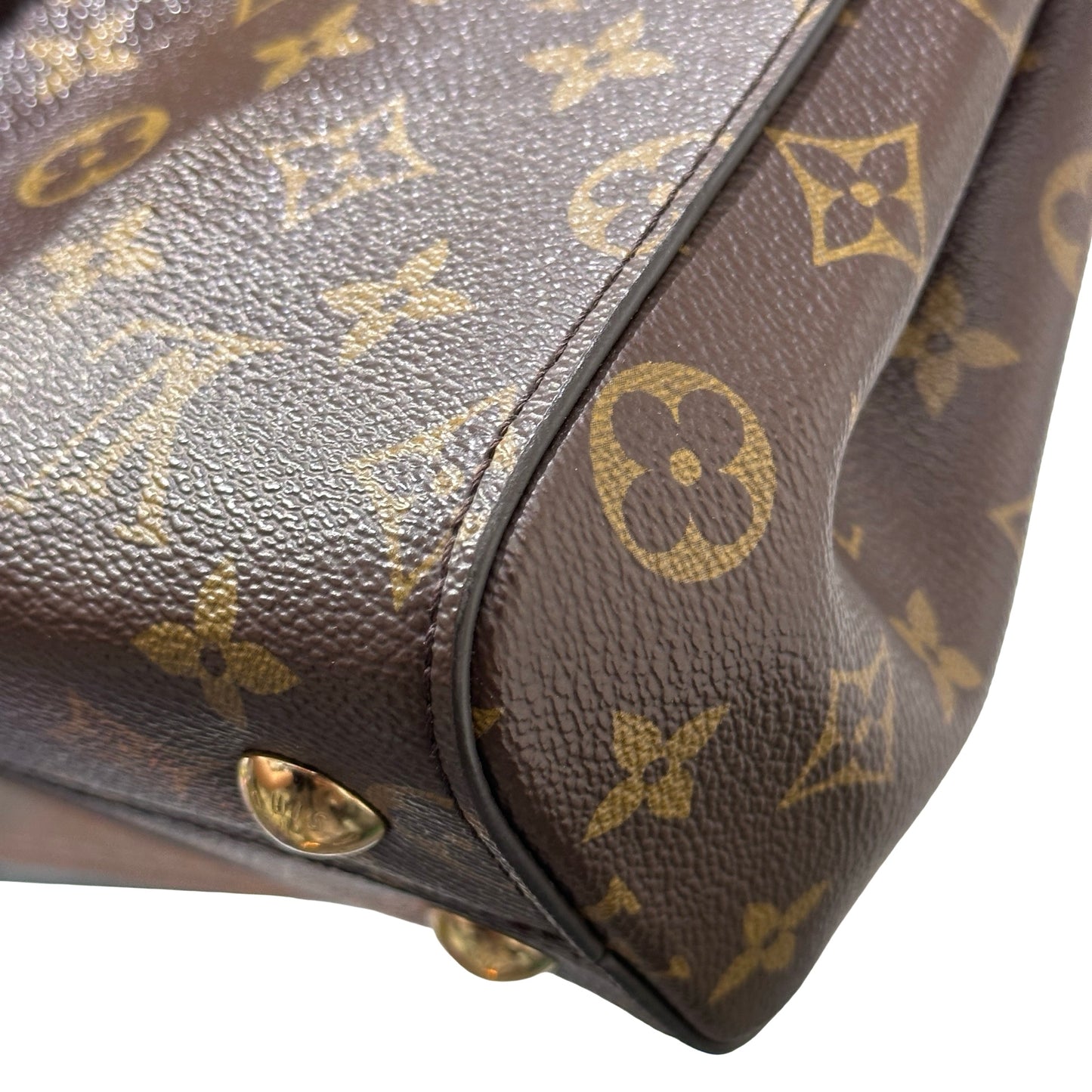 Used LOUIS VUITTON Monogram coated canvas CLUNY BB Two Way Shoulder Bag Brown GHW
