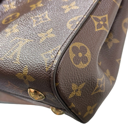 Used LOUIS VUITTON Monogram coated canvas CLUNY BB Two Way Shoulder Bag Brown GHW
