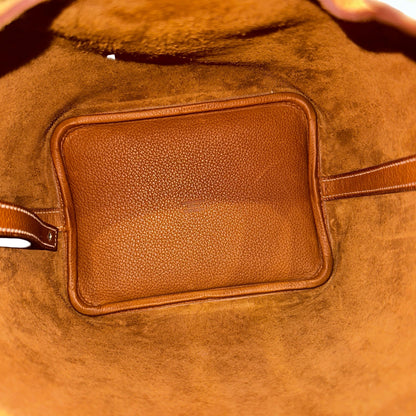 Unused HERMÈS Picotin 18 Handbag Brown PHW