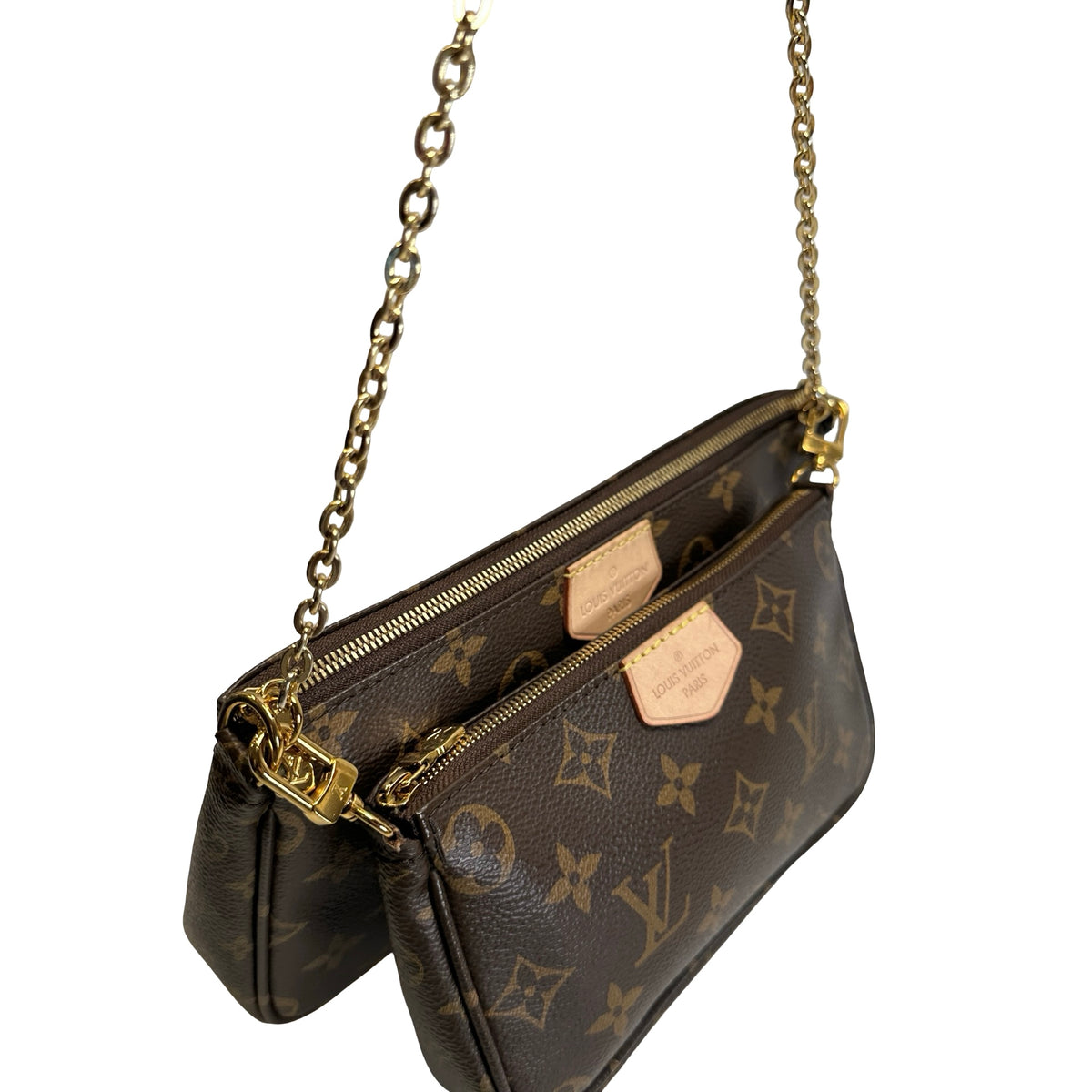 Used LOUIS VUITTON Monogram Multi Pochette Accessories Cross body bag Brown