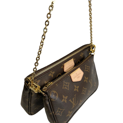 Used LOUIS VUITTON Monogram Multi Pochette Accessories Cross body bag Brown