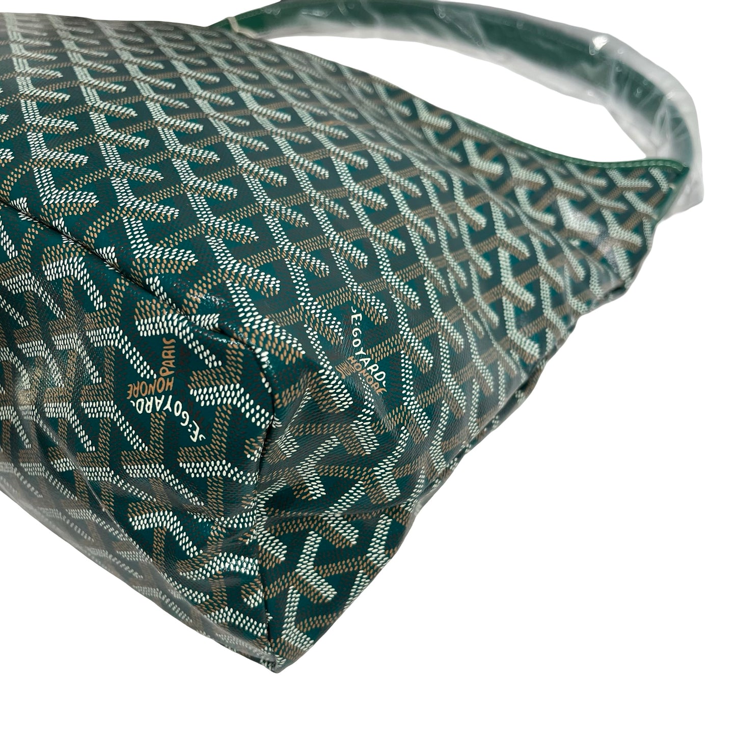 Brand New GOYARD Goyardine Canvas Bohème Hobo Bag Green