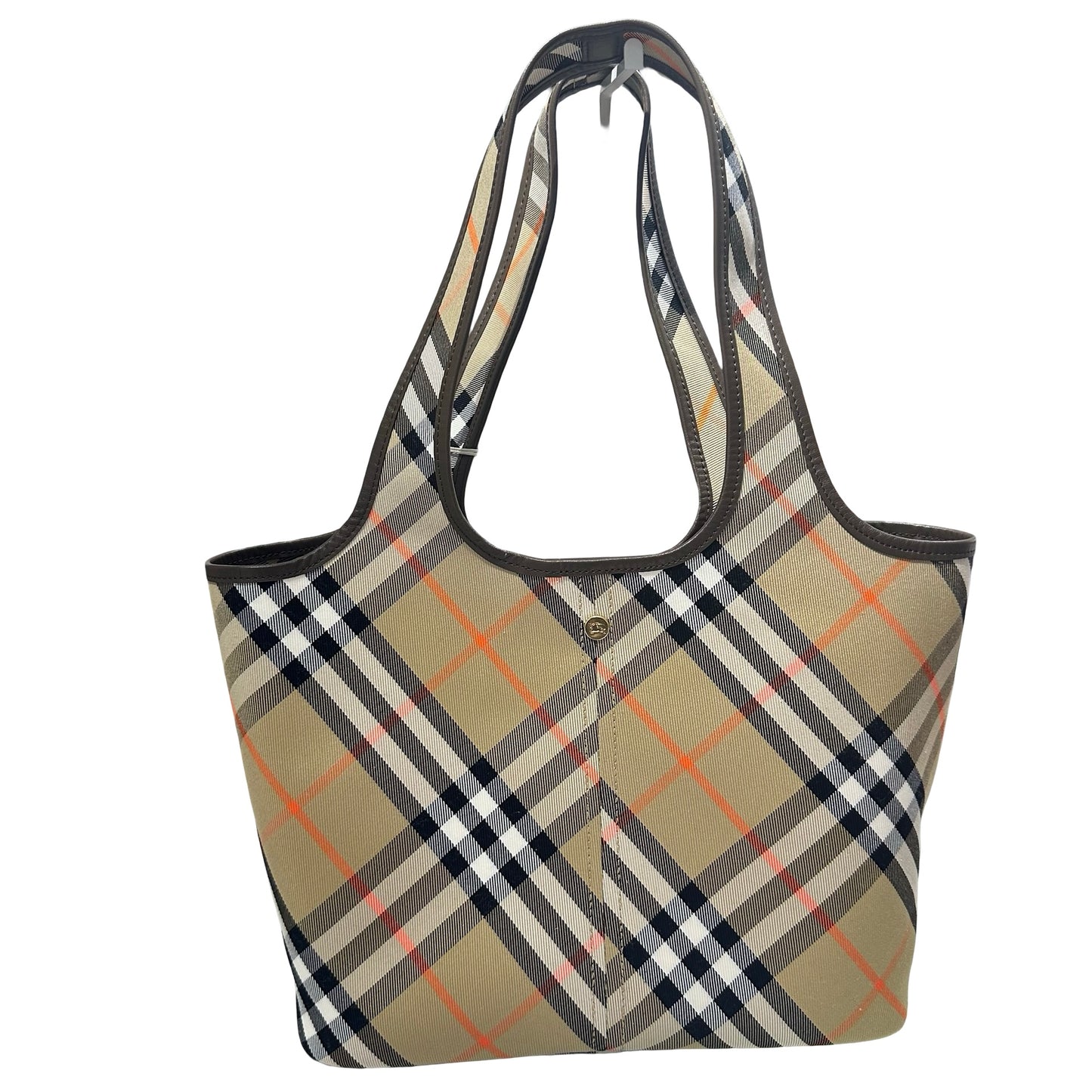 Used BURBERRY Tote Bag Beige GHW