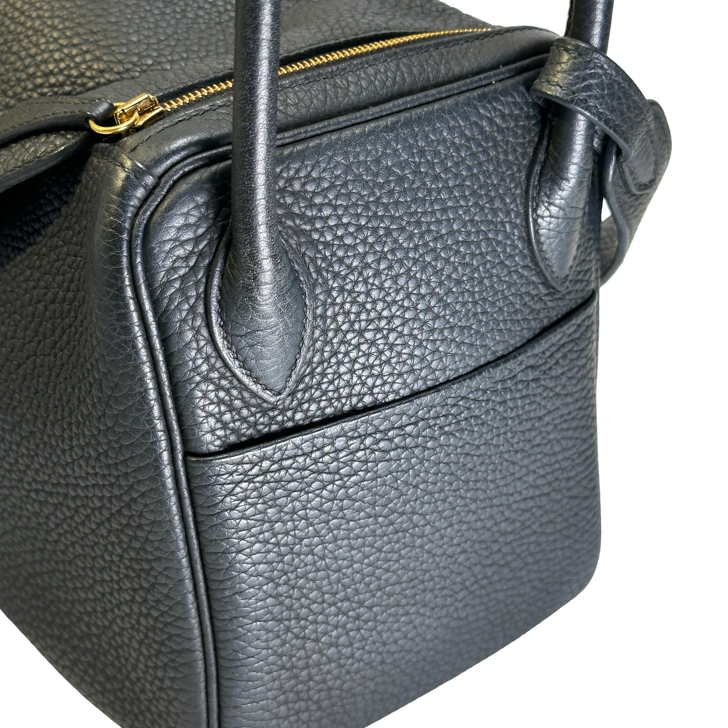 Used HERMES Tc Lindy 26 Shoulder Bag Black Ghw