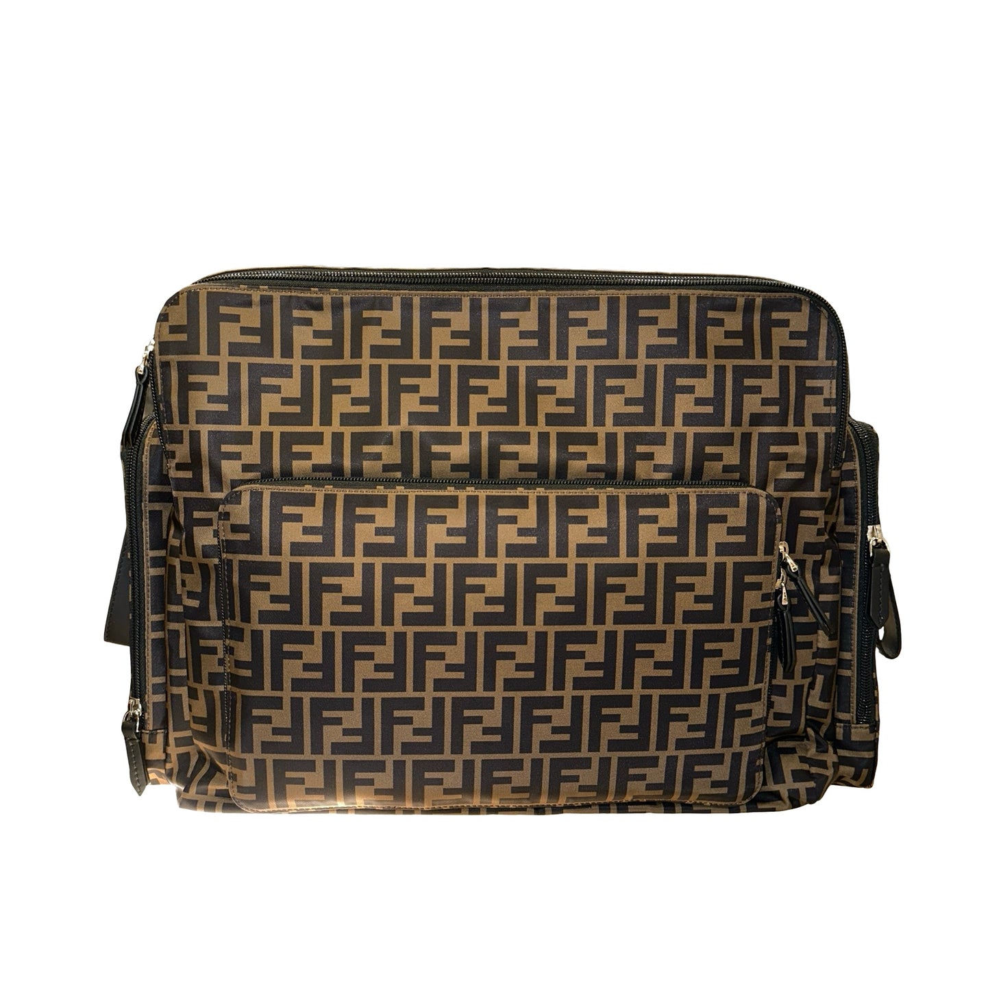 Used FENDI Shoulder Bag Multi colour Brown Black