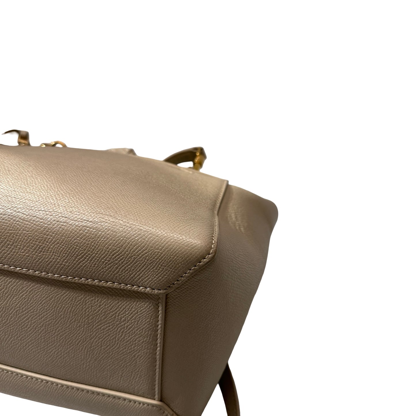 Used Céline Belt Cross Body Bag Beige