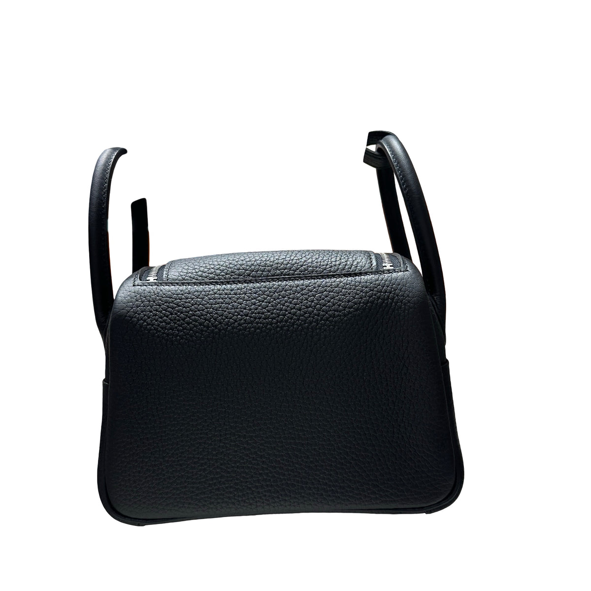 Brand New HERMES Clemence Lindy Handbag Black