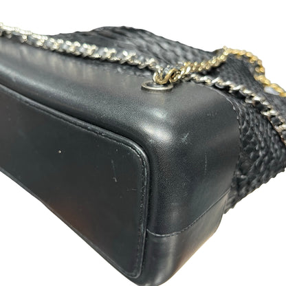Used CHANEL Snake Skin Gabrielle Backpack Black