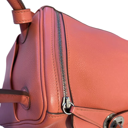 Used Hermès Lindy 26 Shoulder Bag Pink PHW