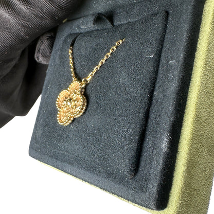 Used VAN CLEEF & ARPELS 18K Gold Alhambra Neeklace GHW