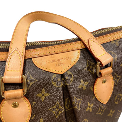 Used LOUIS VUITTON CANVAS PALERIMO Shoulder Bag BROWN GHW