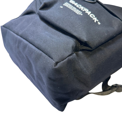 Used OFF WHITE Canvas Backpack Black