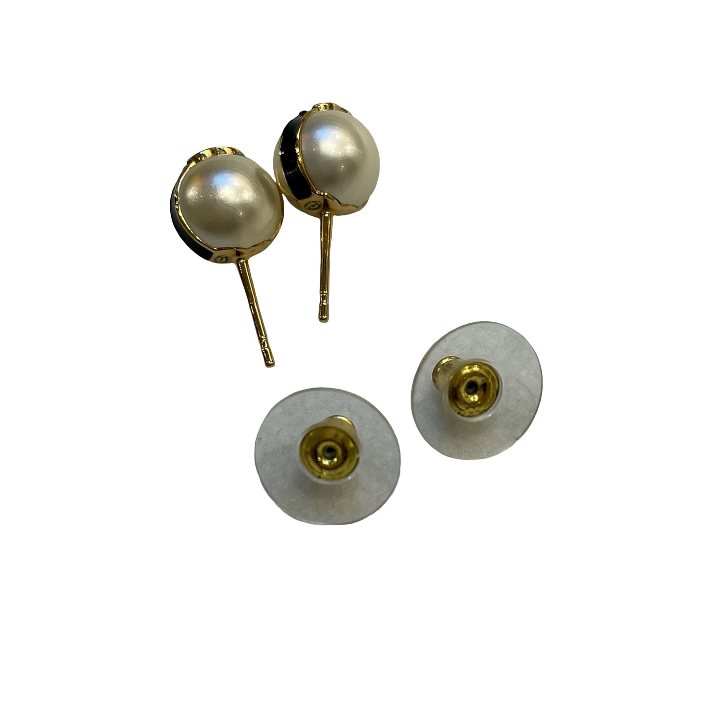 Used CHANEL Pearl Earrings Earrings GHW